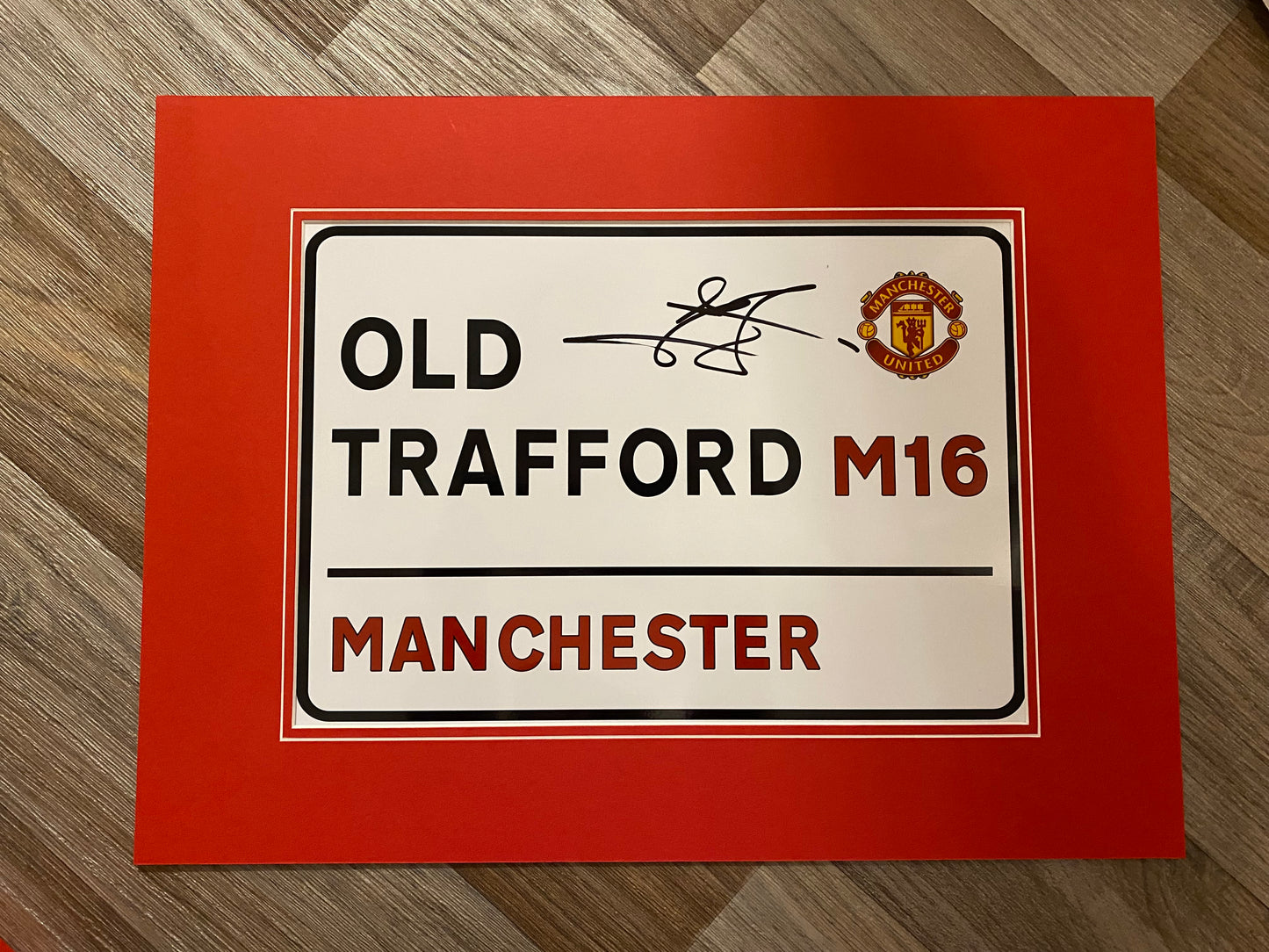 Jaap Stam - Manchester United - 16x12in signed Old Trafford photo mount - memorabilia, gift, display