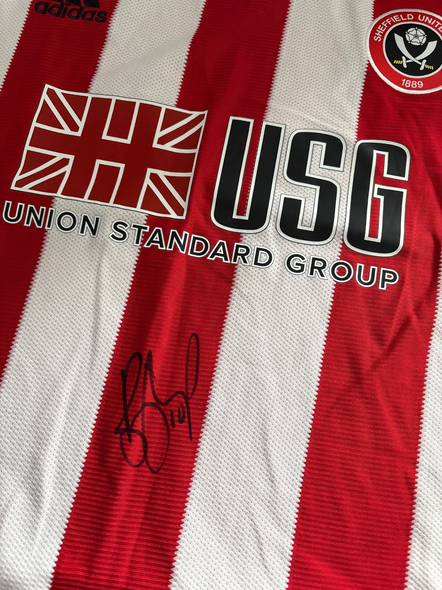 Billy Sharp - Sheffield United FC - hand signed shirt, SUFC memorabilia, gift