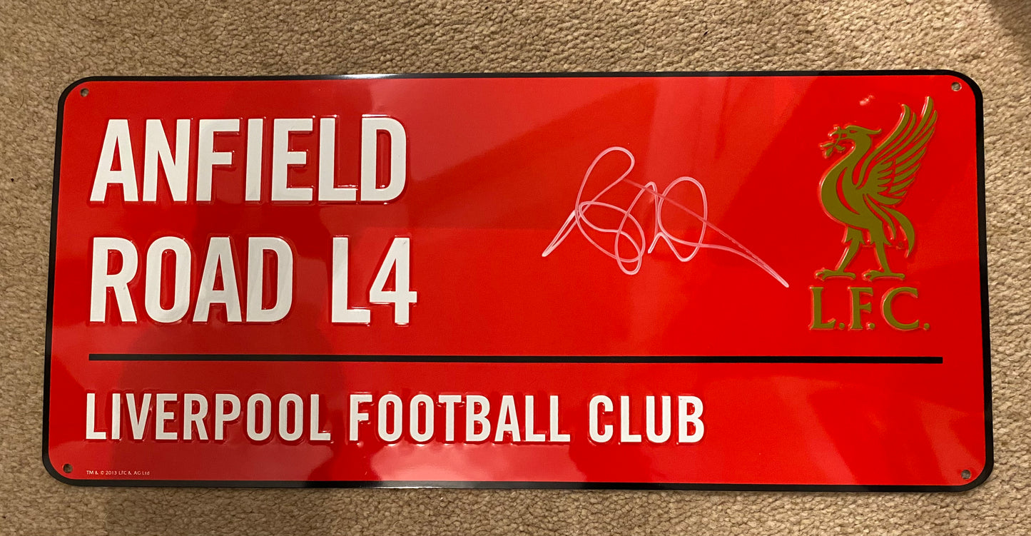 Andy Robertson- signed metal street sign - memorabilia, gift