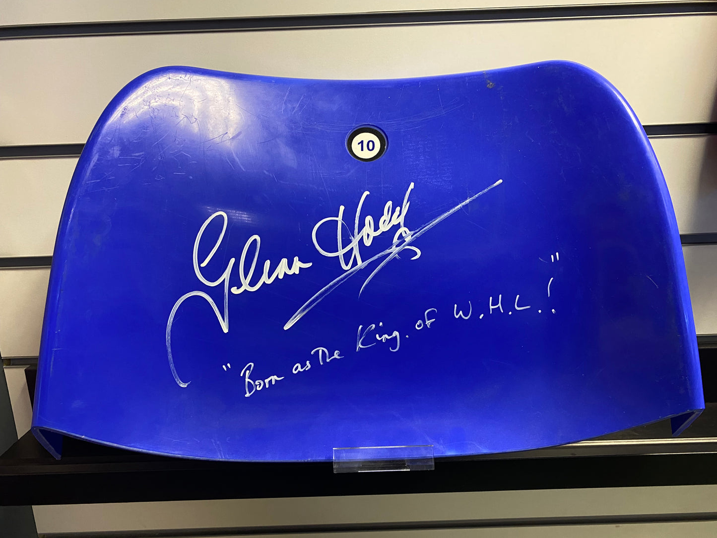 Glenn Hoddle - Tottenham Hotspur - hand signed seat back - memorabilia, gift, christmas gift, autograph (Copy)