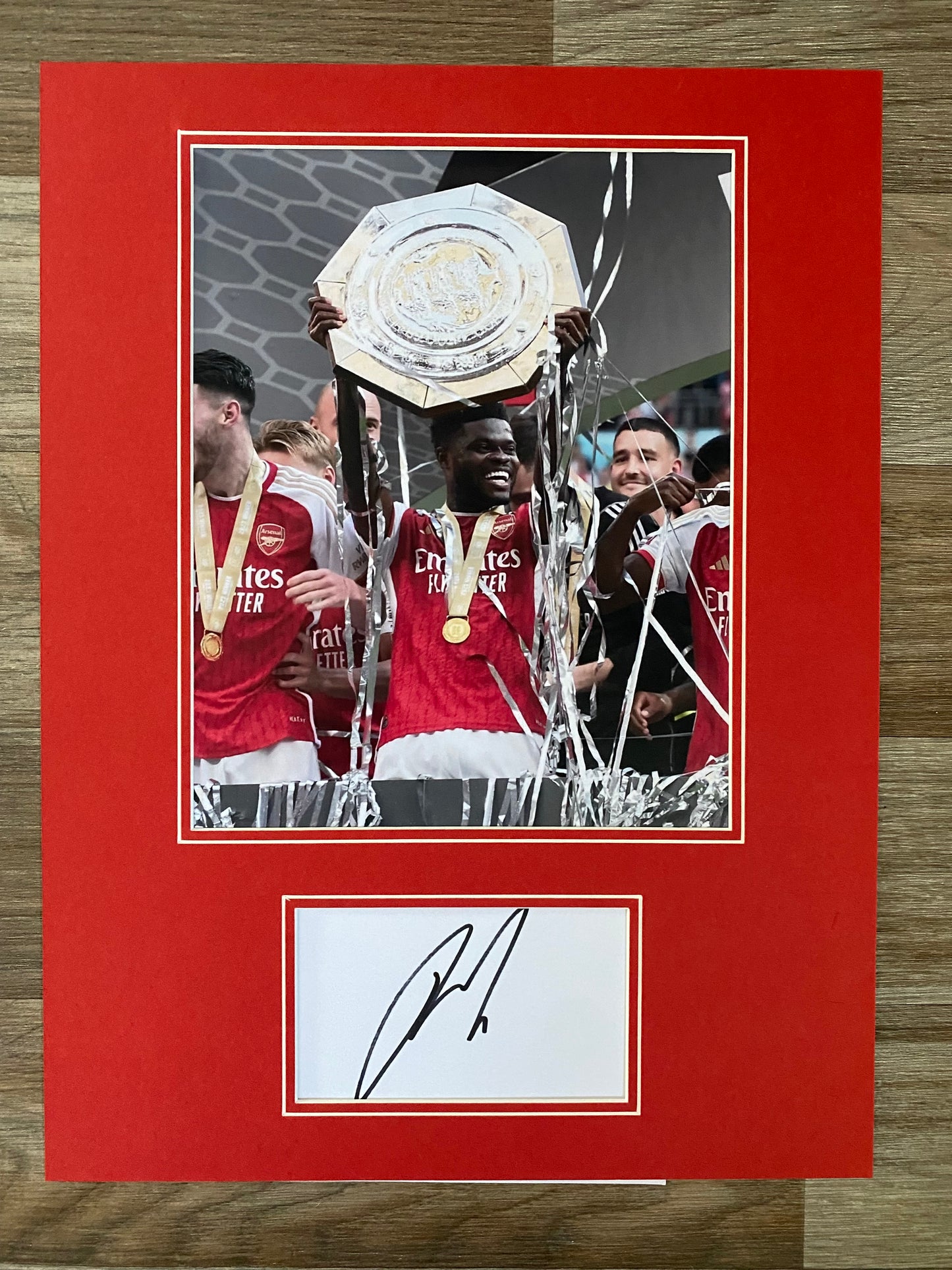 Thomas Partey - Arsenal - 16x12in signed photo mount- memorabilia, gift, display (UNFRAMED)