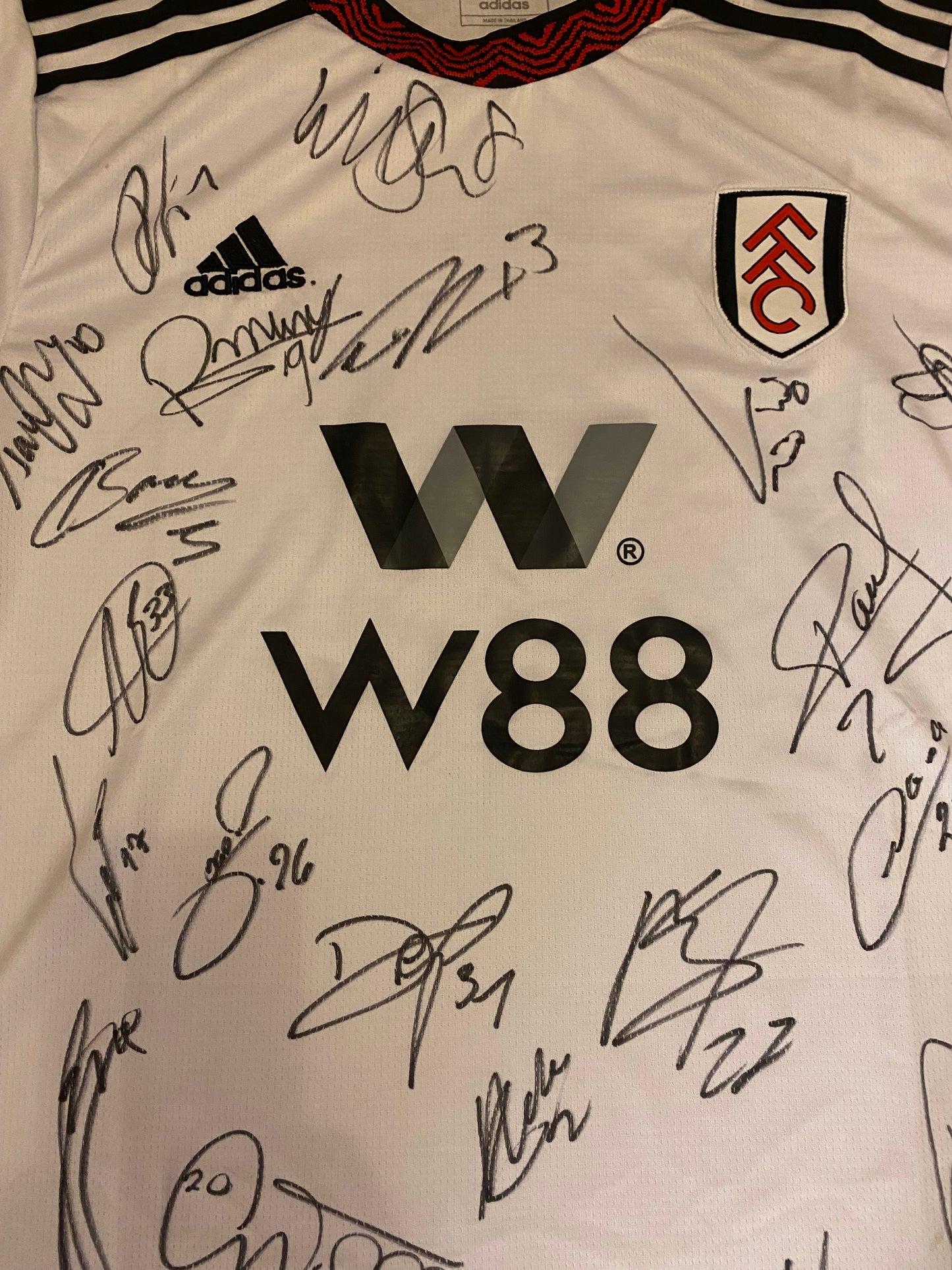 Fulham - replica shirt hand signed by the 2023/24 squad - FFC memorabilia, gift, christmas gift, autograph