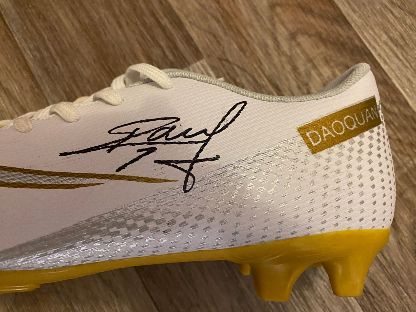 Raul Jiminez - Fulham - hand signed football boot - FFC memorabilia, gift, christmas gift, autograph