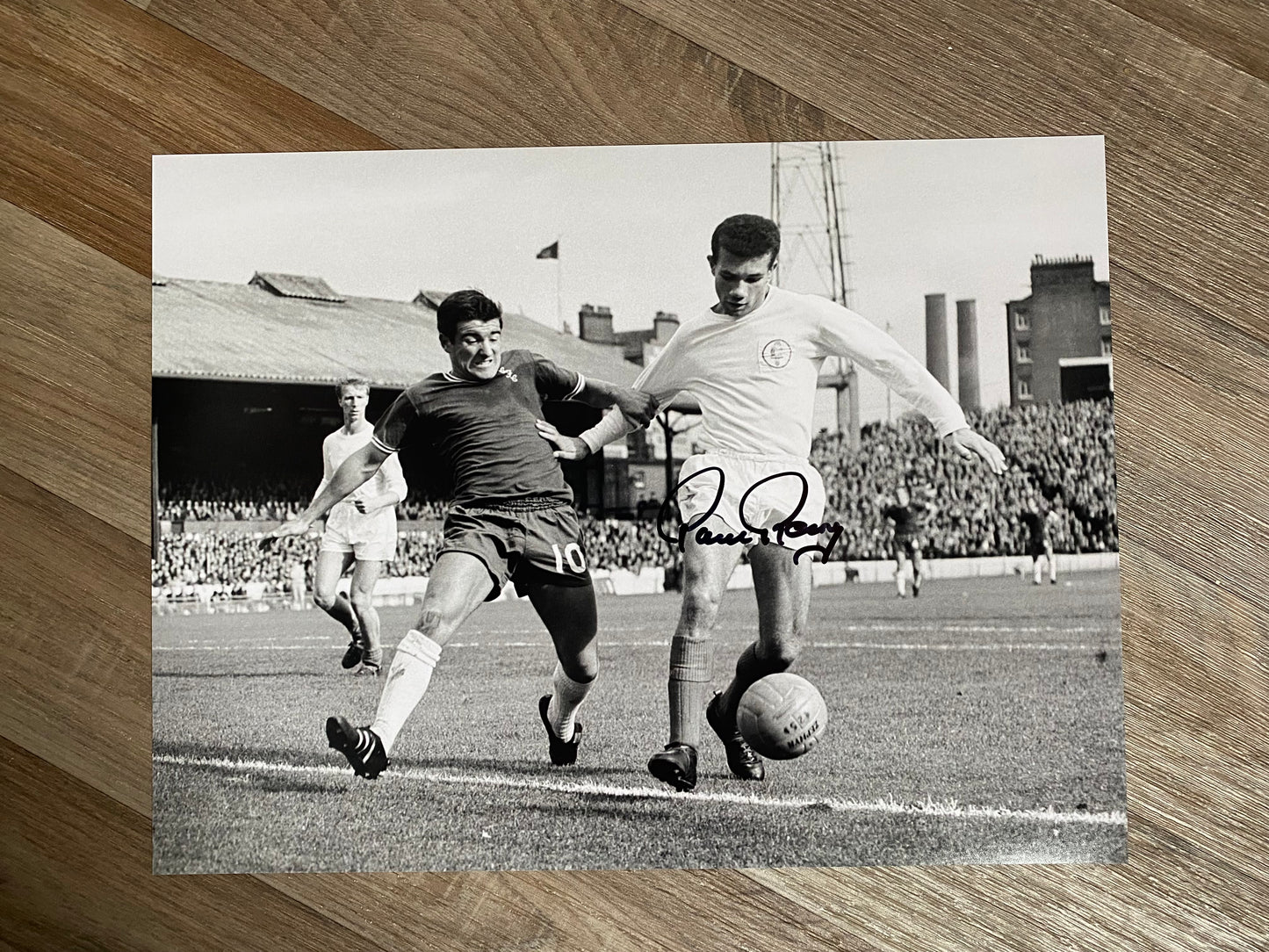 Paul Reaney - Leeds United - 16x12in signed photo - Leeds United memorabilia, gift, autograph
