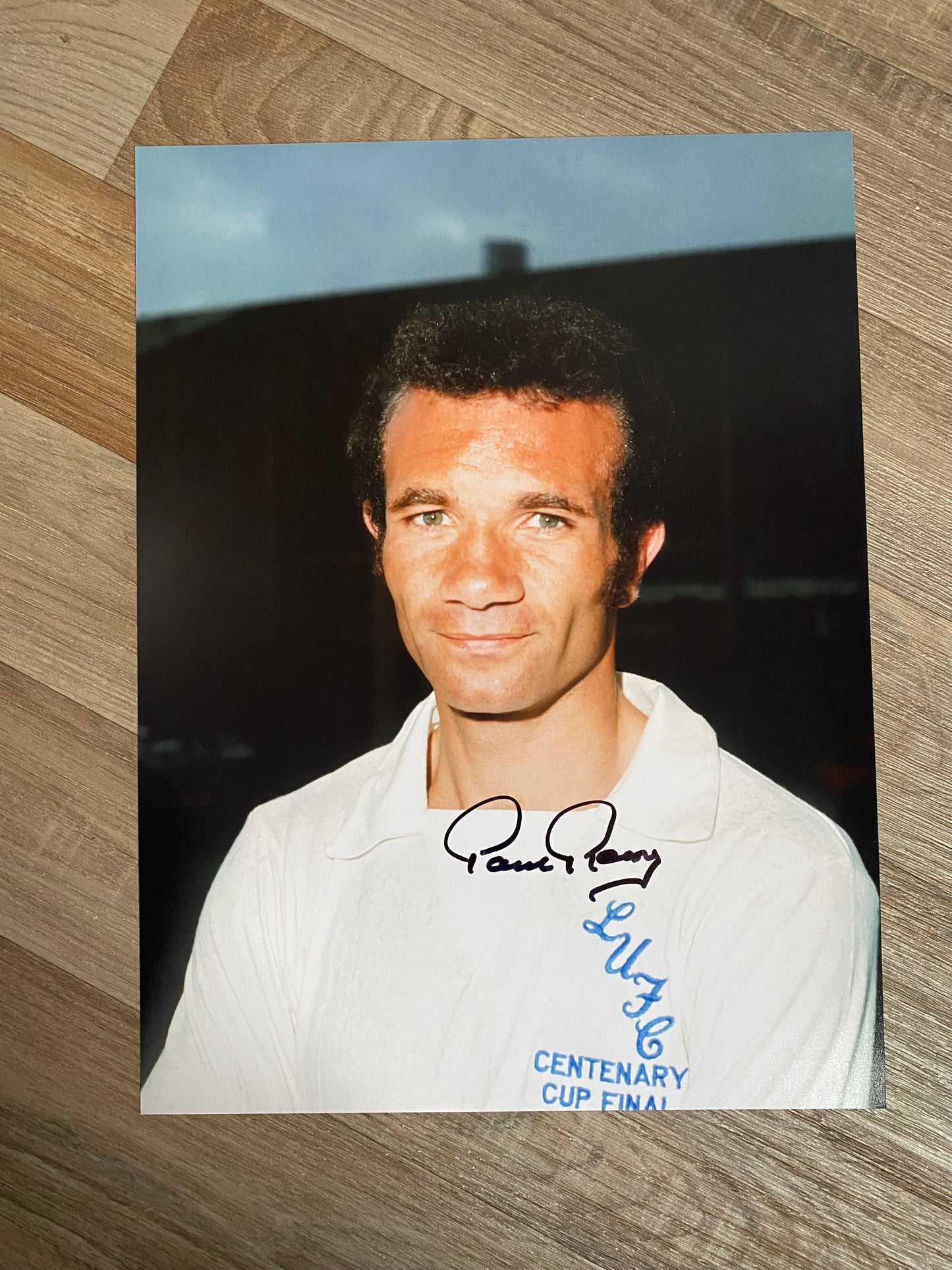 Paul Reaney - Leeds United - 16x12in signed photo - Leeds United memorabilia, gift, autograph