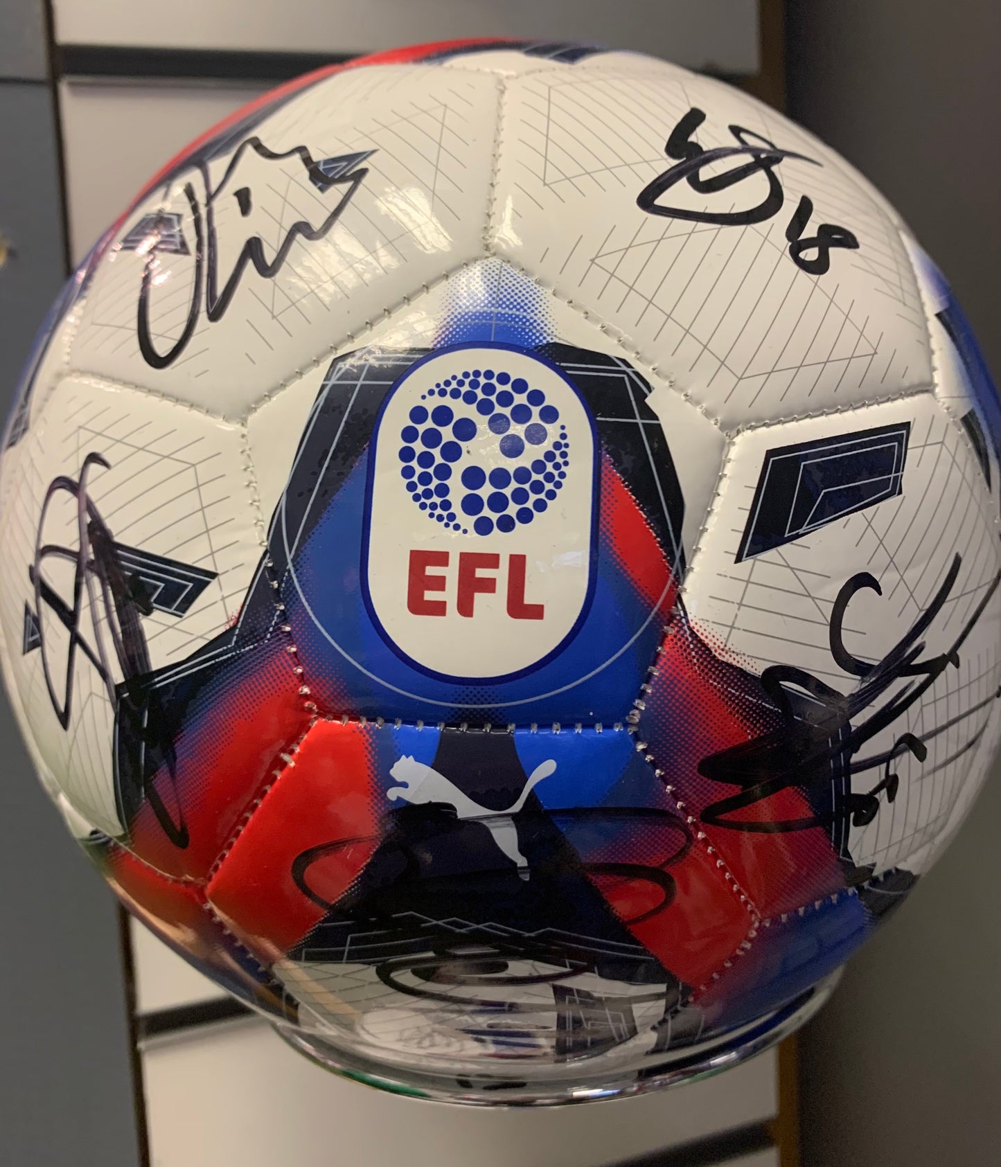 2022/23 Stoke City FC - multi-signed football - SCFC memorabilia, gift, display