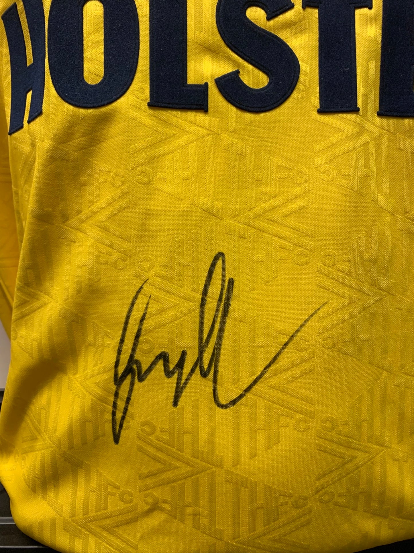 Gary Lineker - Tottenham Hotspur FC - hand-signed replica shirt - THFC memorabilia, football shirt
