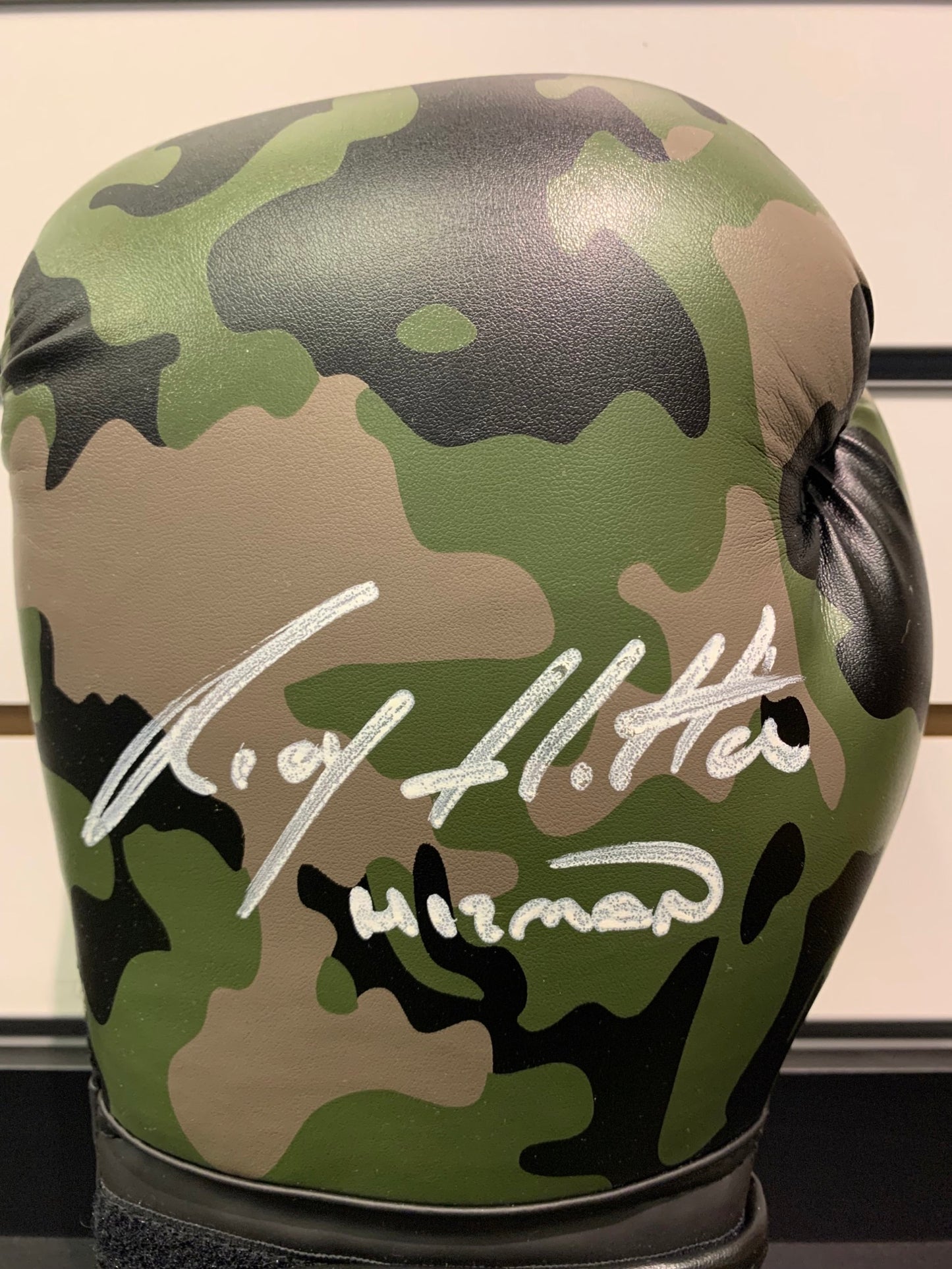 Copy of Ricky Hatton - "THE HITMAN" - signed boxing glove - boxing memorabilia, autograph, gift