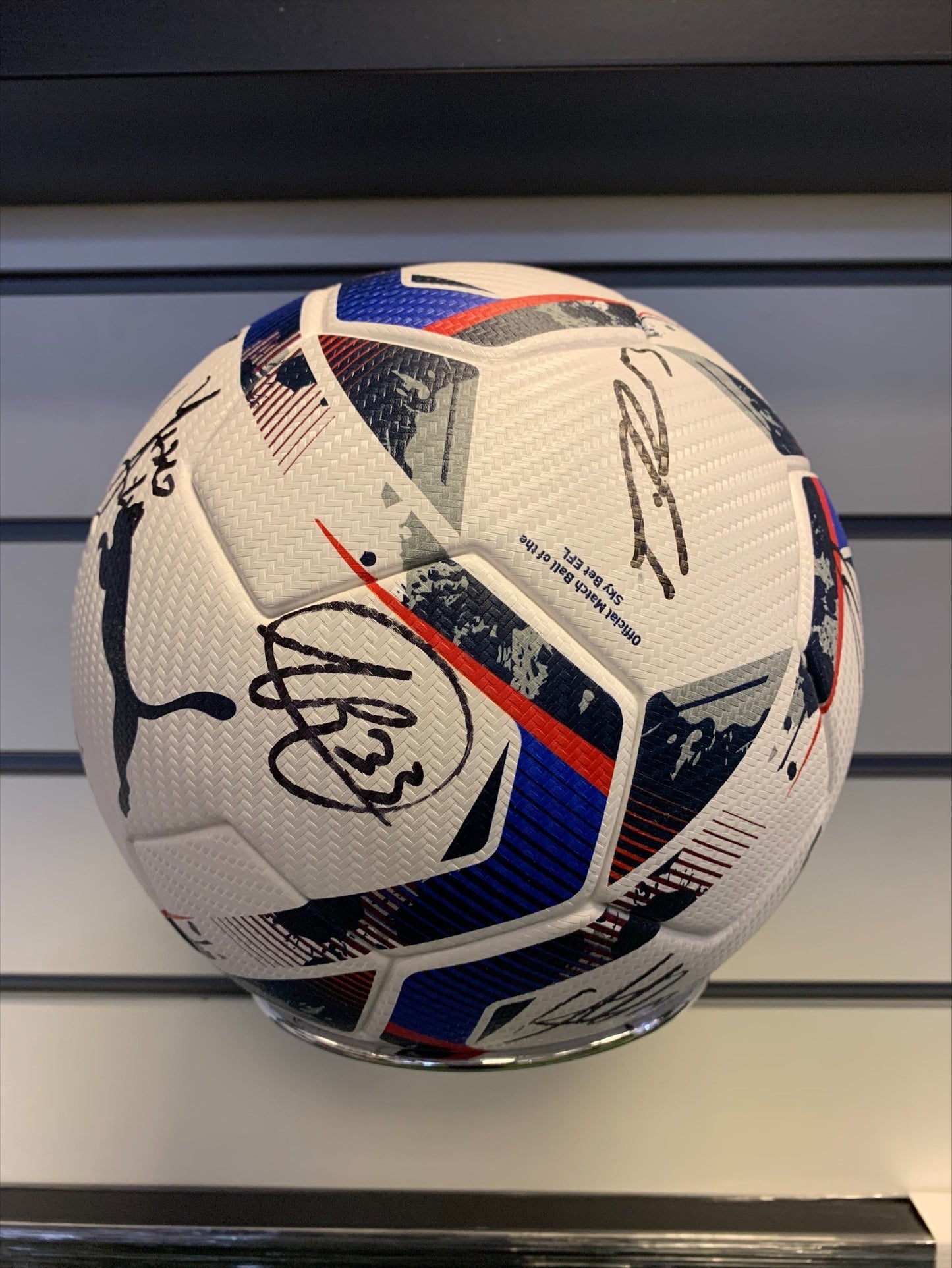 2021/22 Fulham - multi-signed "OFFICIAL EFL" match ball - FFC memorabilia, gift, display