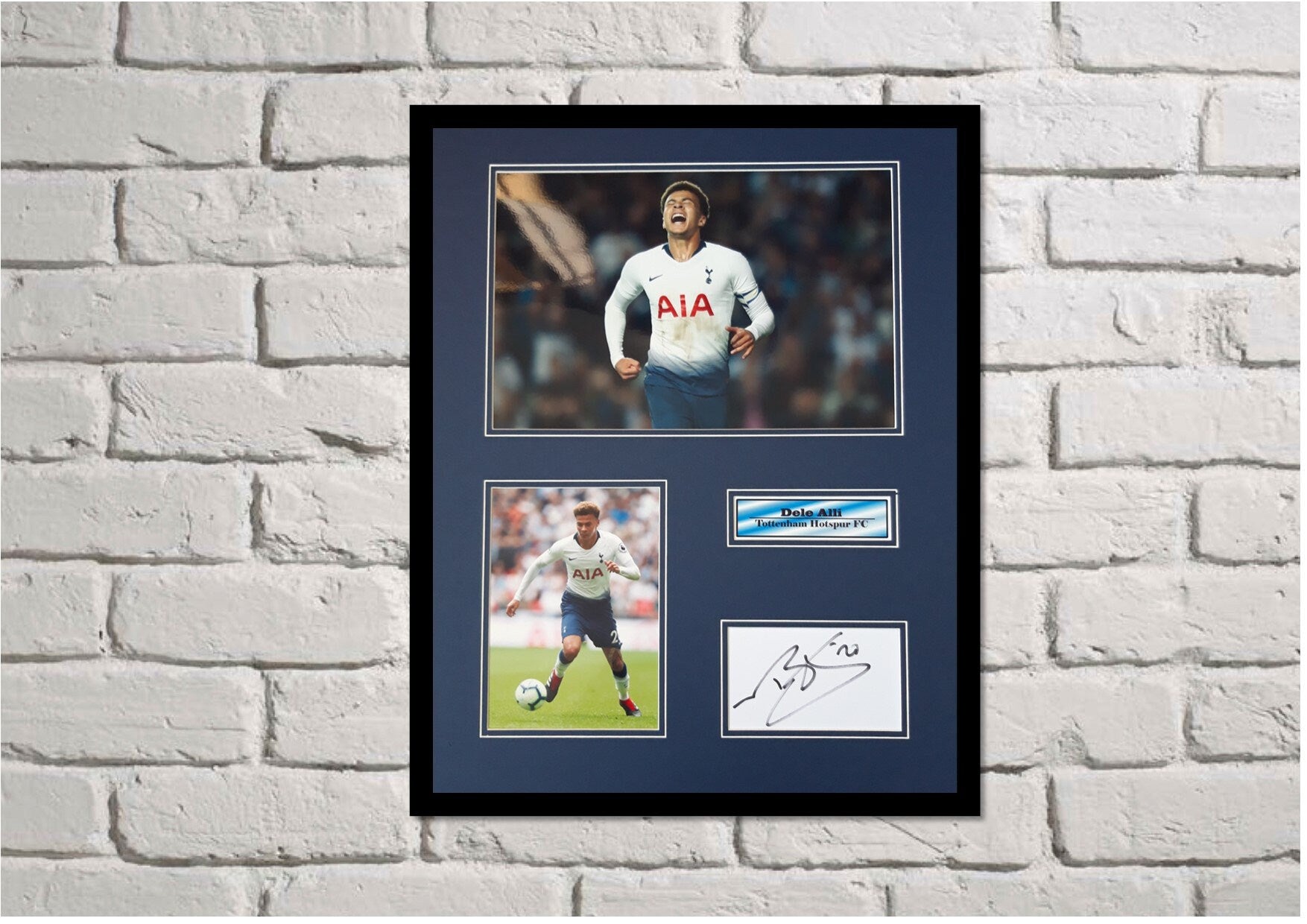 Dele Alli - 2024 Tottenham Hotspur FC - 20x16in signed photo montage - Spurs memorabilia, gift, display