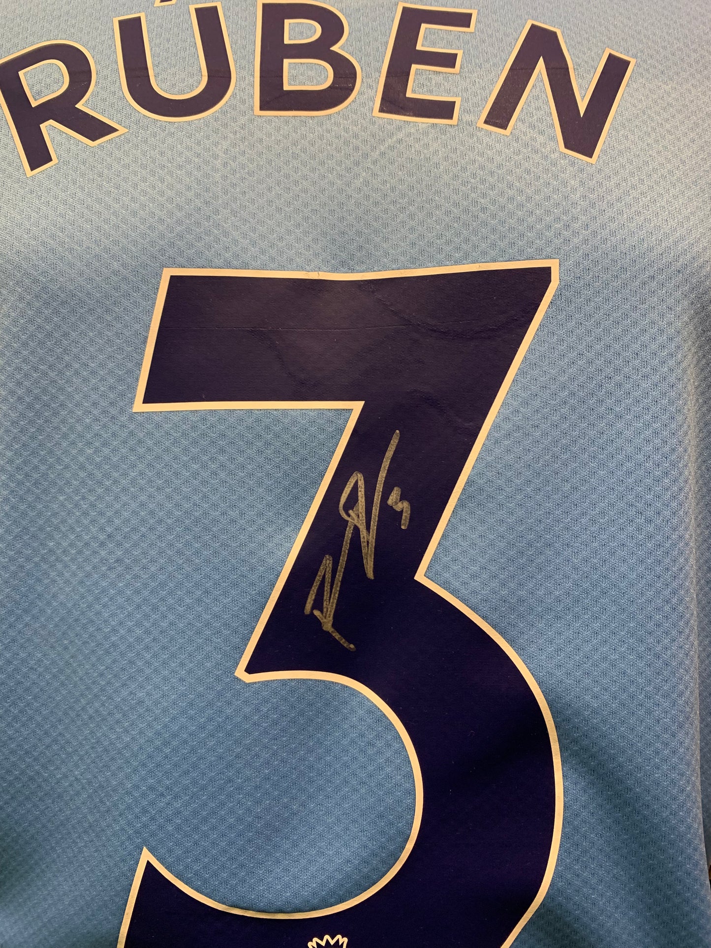 Ruben Dias - Manchester City FC - hand-signed replica shirt - MCFC memorabilia, football shirt (UNFRAMED)