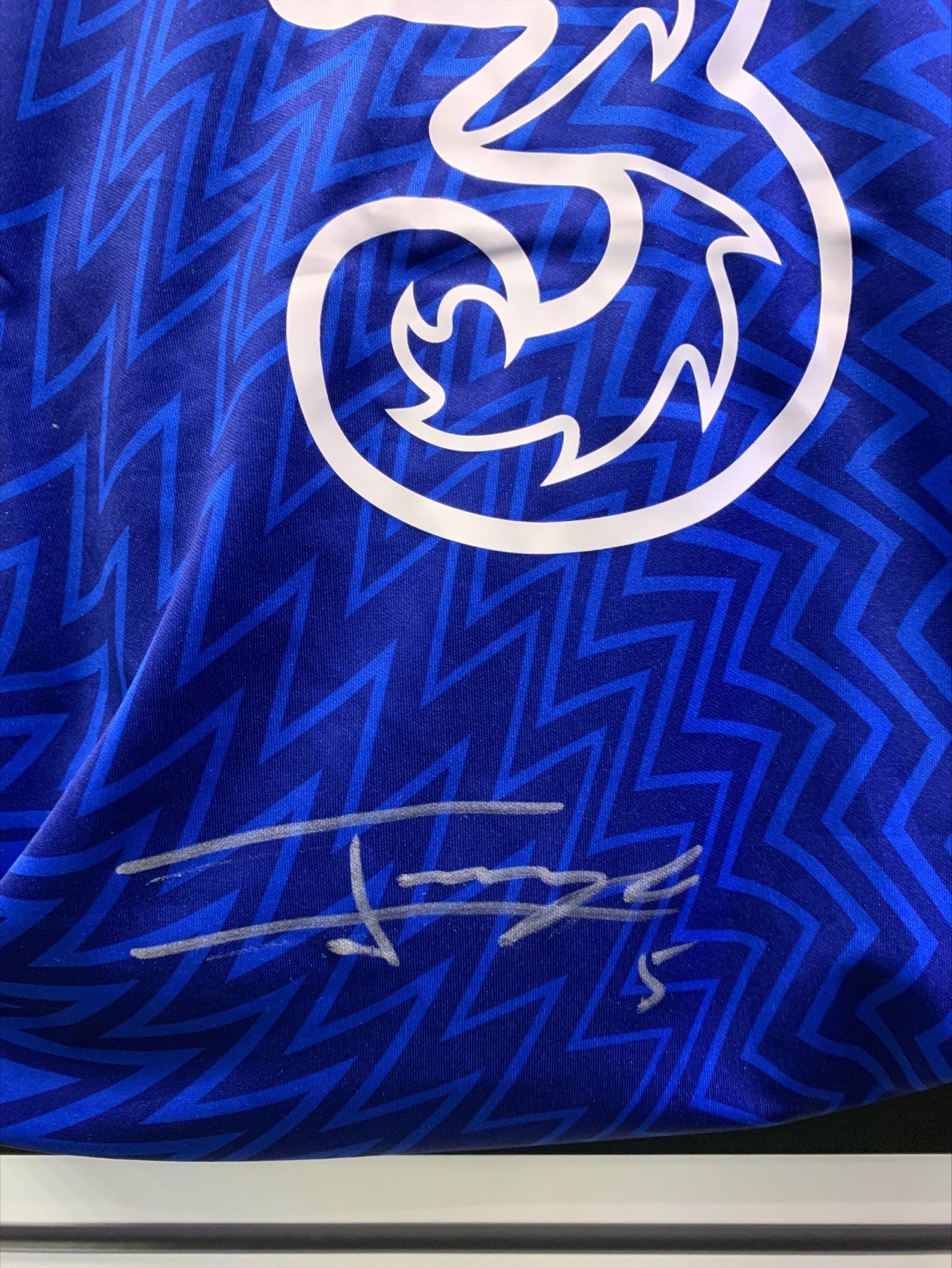 Jorginho - Chelsea signed replica shirt -Chelsea memorabilia, CFC gift, (UNFRAMED)