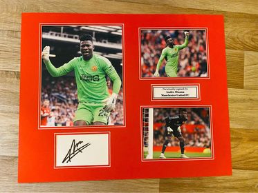 Andre Onana - Manchester United 20x16in signed photo montage - MUFC memorabilia, gift, display