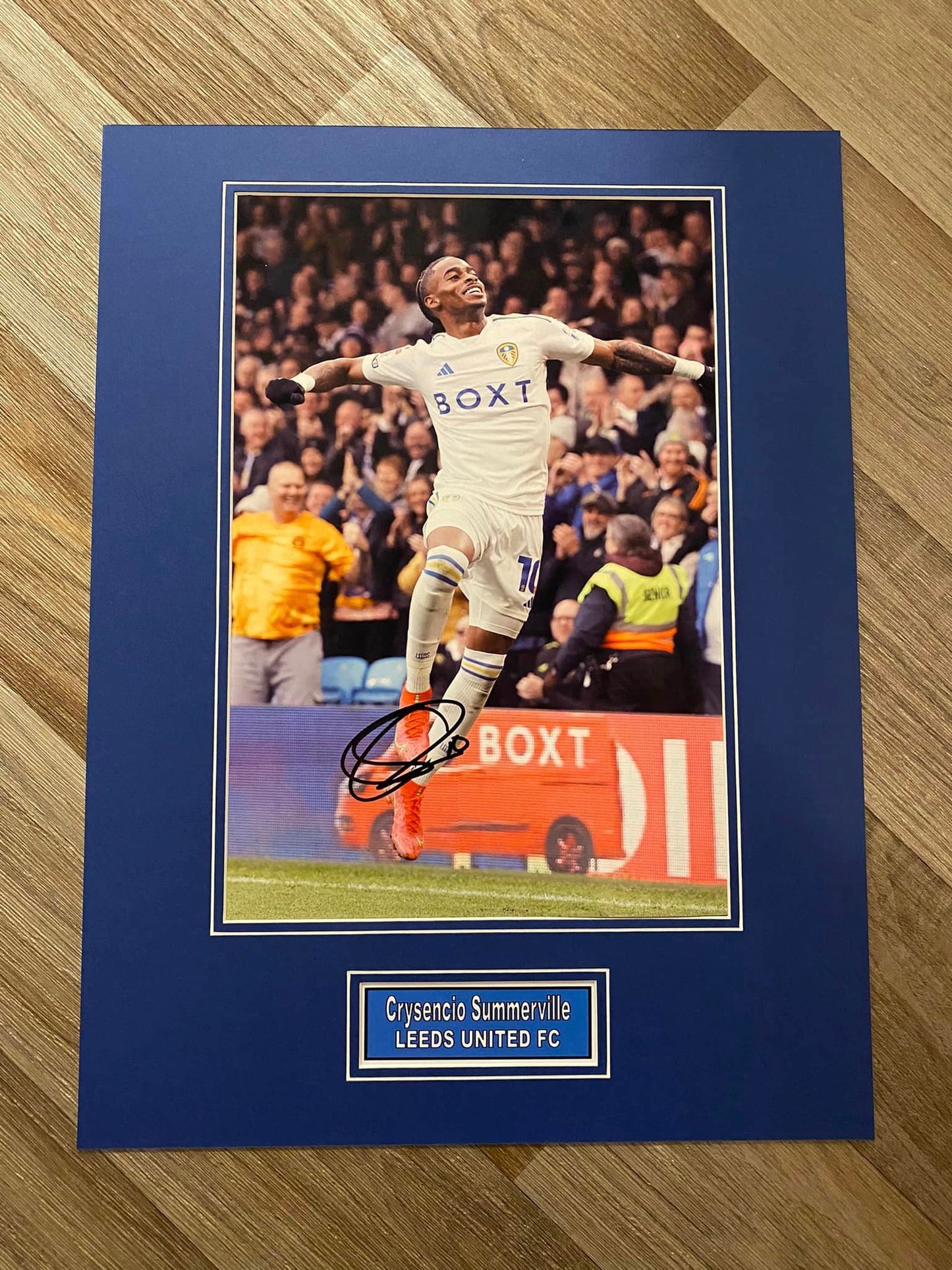 Crysencio Summerville - Leeds United FC - 16x12in signed photo montage - Leeds United memorabilia, gift, display