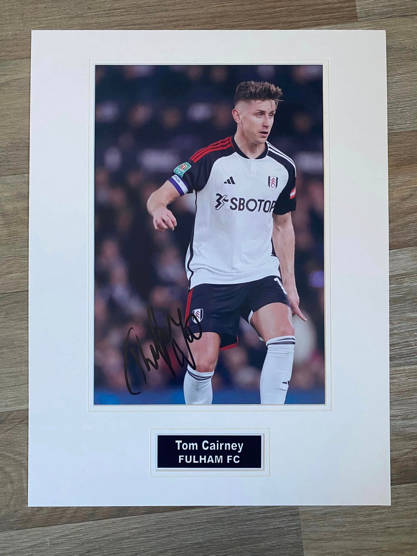 Tom Cairney - Fulham - 16x12in signed photo mount - FFC memorabilia, gift, display