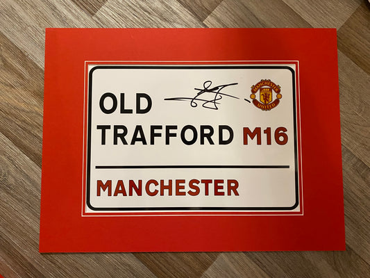 Jaap Stam - Manchester United  - 16x12in signed Old Trafford photo mount -  memorabilia, gift, display