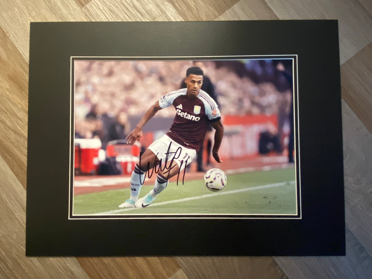 Ollie Watkins - Aston Villa FC - 16x12in signed photo montage - Aston Villa memorabilia, gift, display