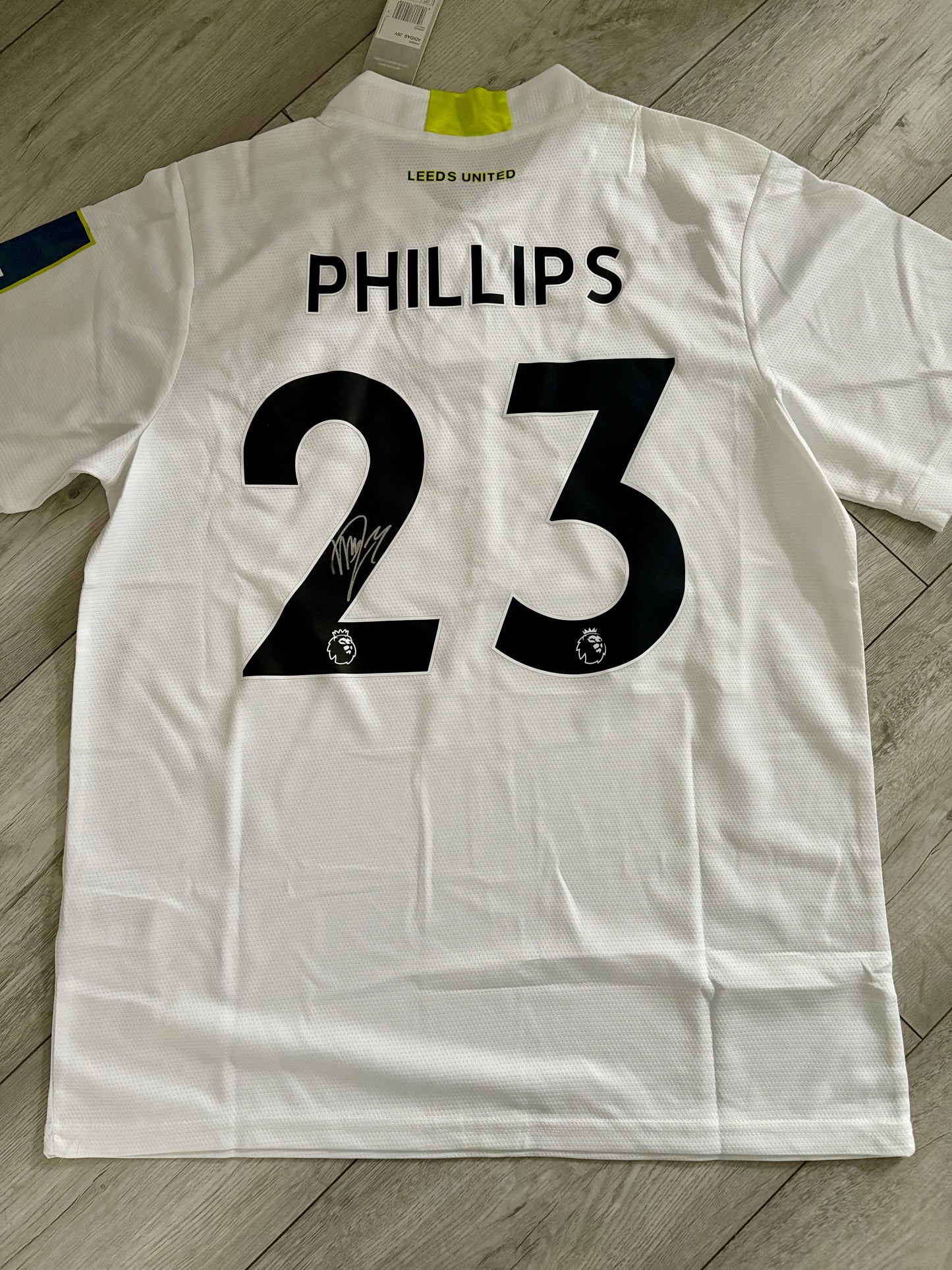 Kalvin Phillips - Leeds United signed replica shirt - Leeds memorabilia, gift, shirt (UNFRAMED)