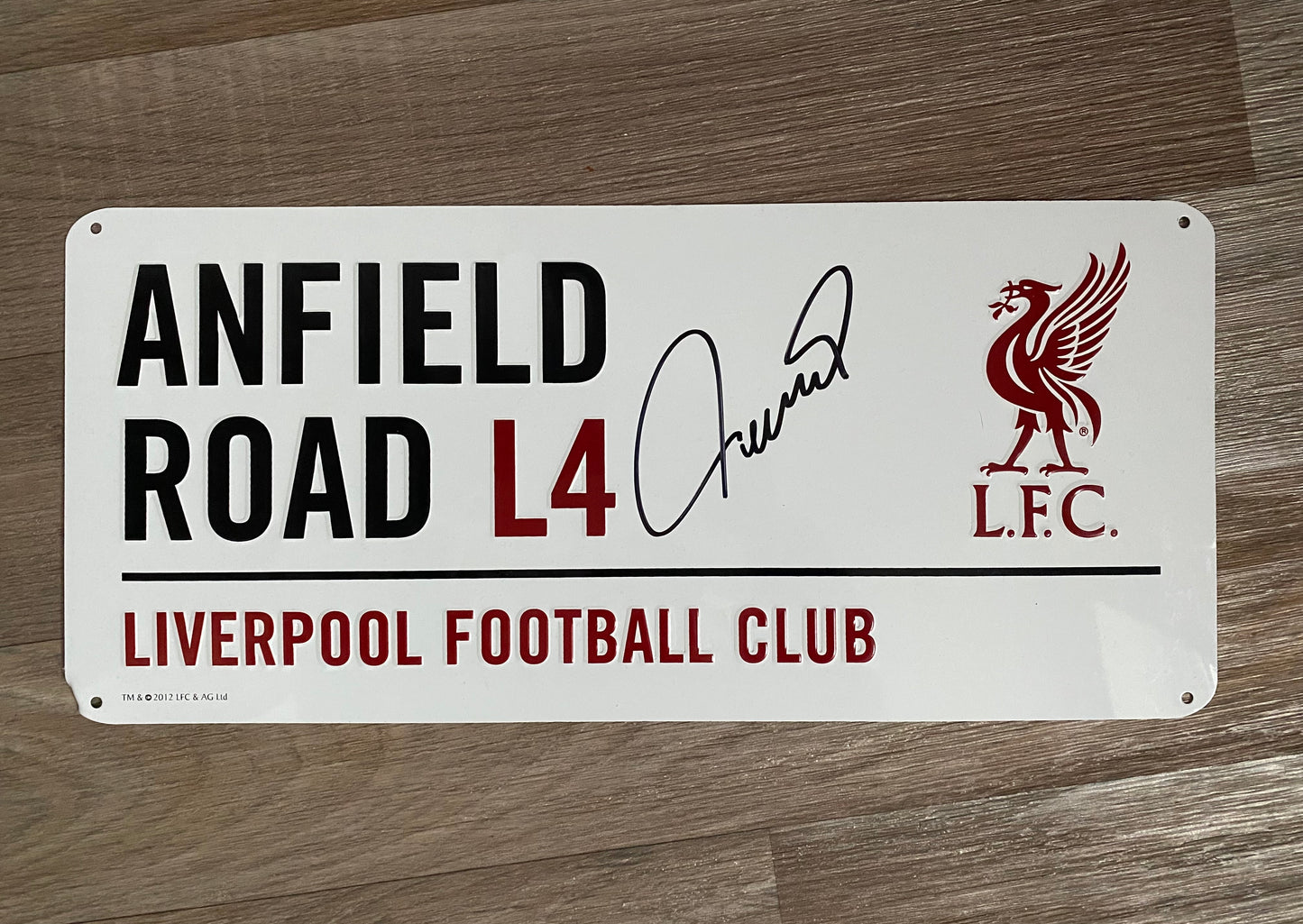 Fernando Torres - signed metal street sign - memorabilia, gift