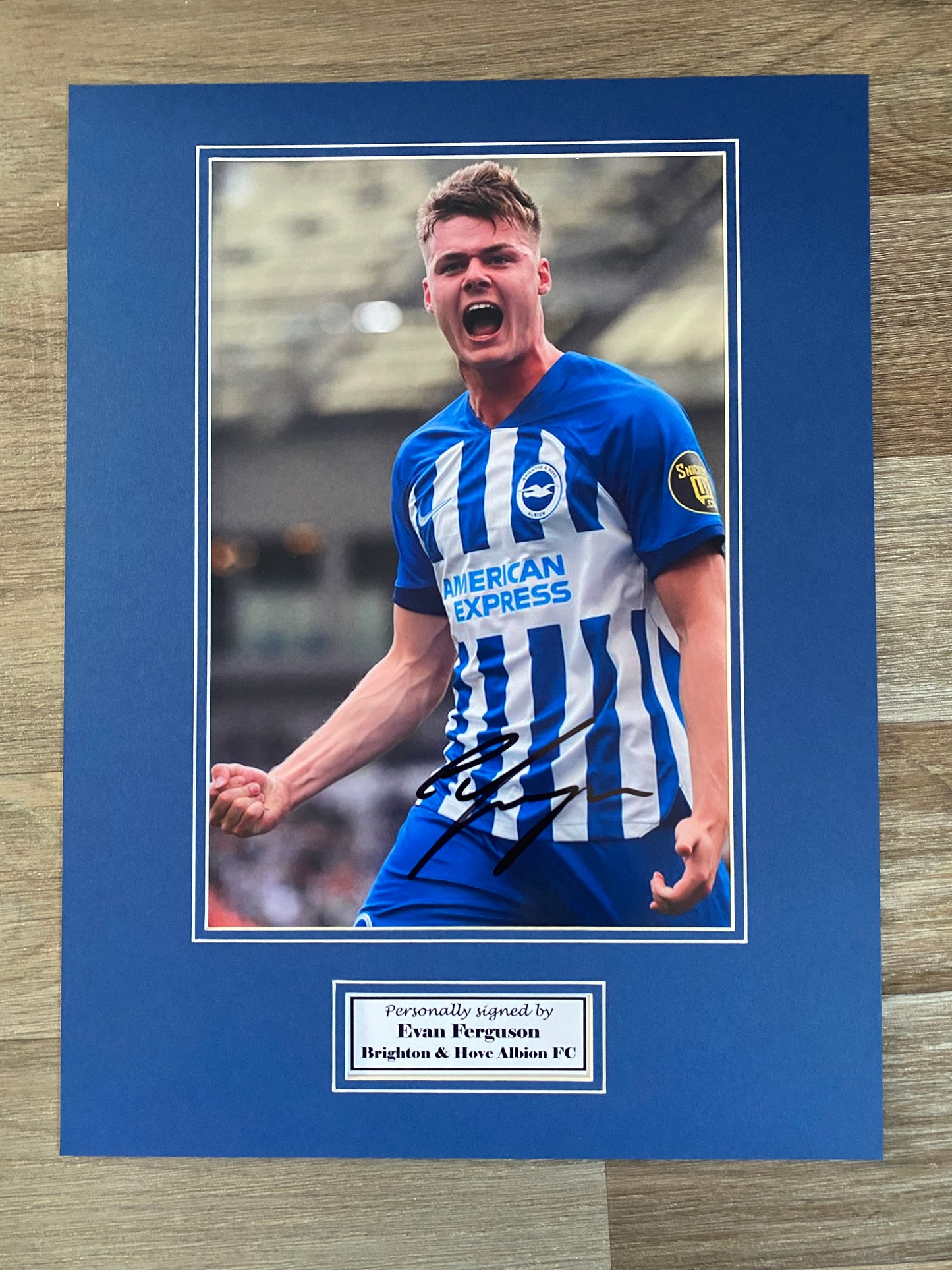 Evan Ferguson Brighton & Hove Albion - 16x12in signed photo mount-  memorabilia, gift, display (UNFRAMED) (Copy)