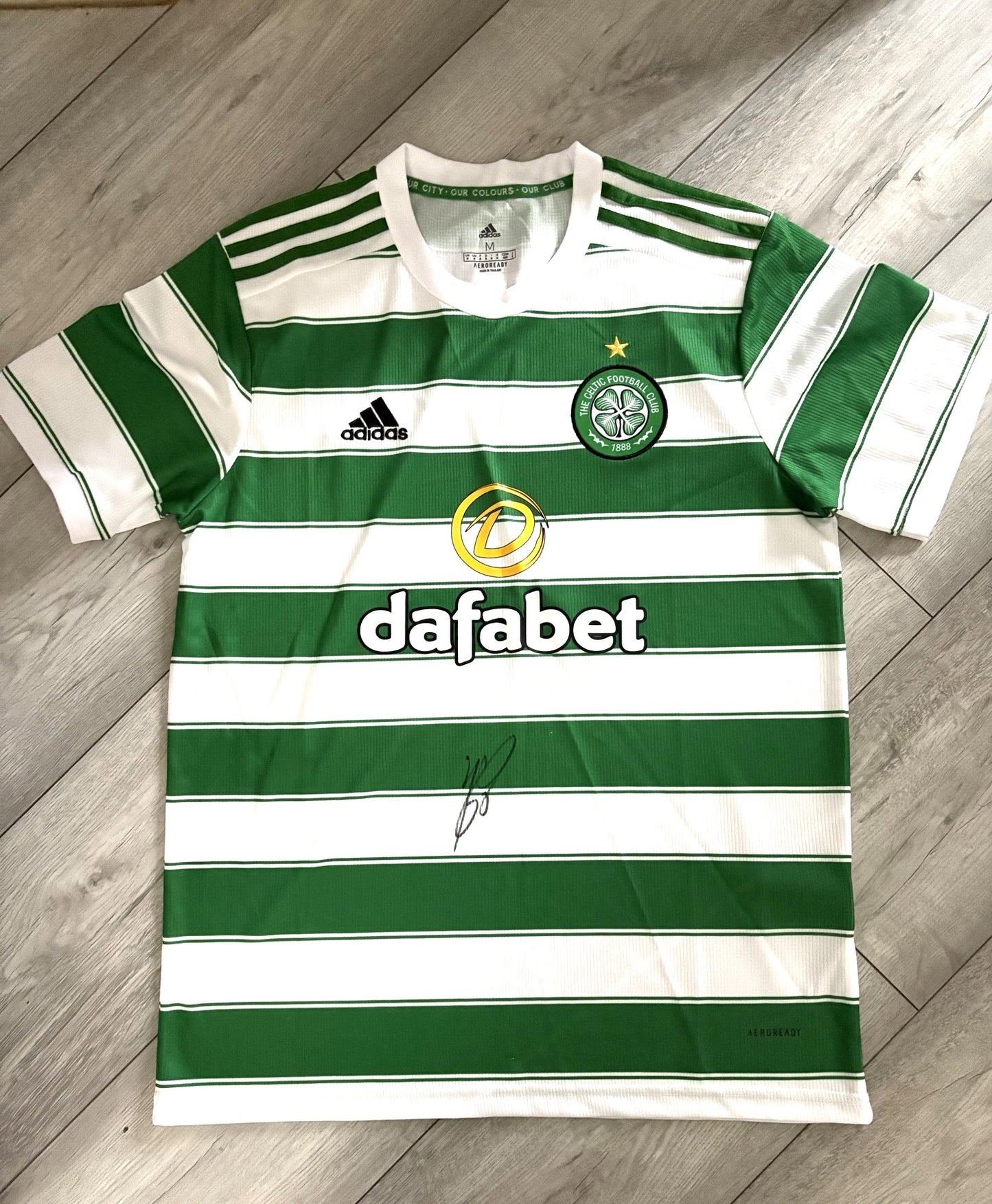 Kyogo Furuhashi Celtic FC - hand-signed replica shirt - Celtic memorabilia, football shirt (UNFRAMED) (Copy) (Copy)