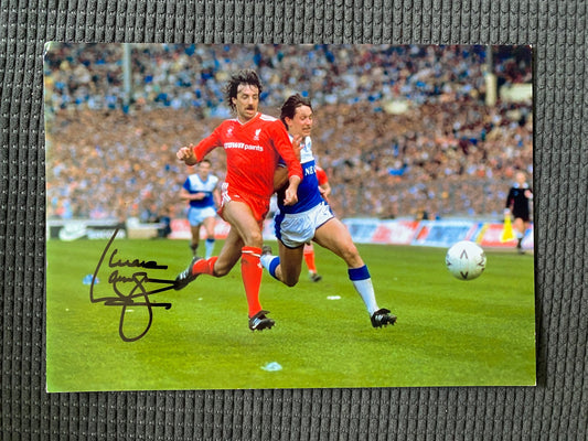 Mark Lawrenson - Liverpool FC - A4 signed photo - LFC memorabilia, gift, autograph