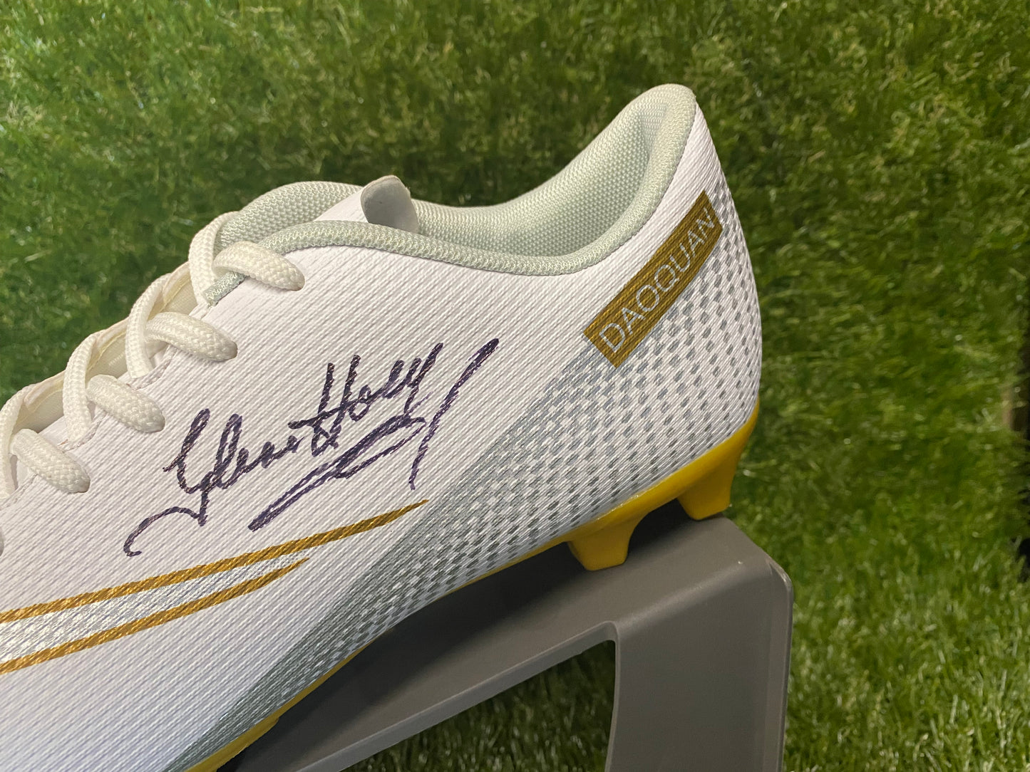 Glenn Hoddle - Tottenham Hotspur  - hand signed football boot -  memorabilia, gift, christmas gift, autograph