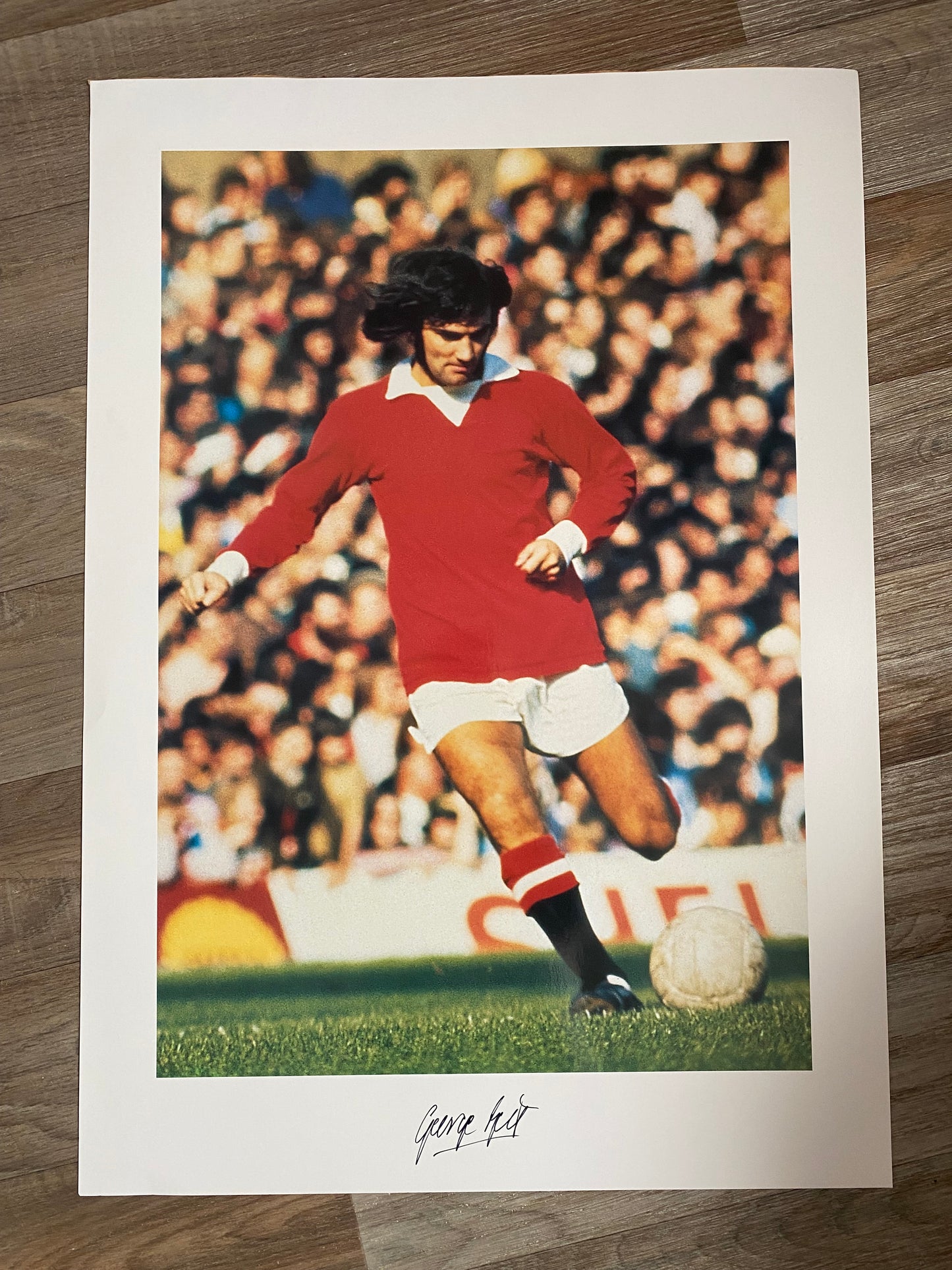 George Best - Manchester United - huge 16.5x23.5in poster - MUFC memorabilia, gift, (UNFRAMED)