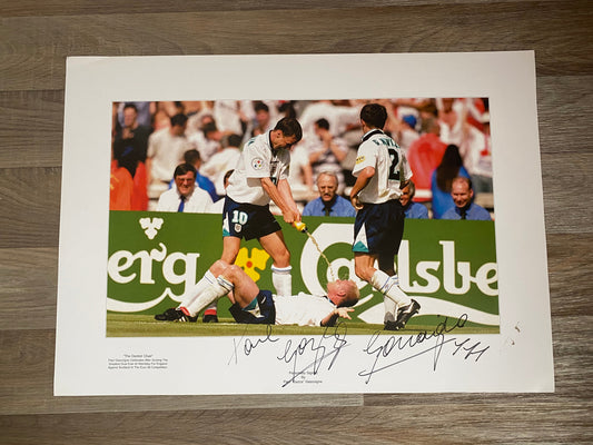 Paul "GAZZA" Gascoigne England Euro 96 - huge 60x42cm poster -gazza/england memorabilia, gift, (UNFRAMED)