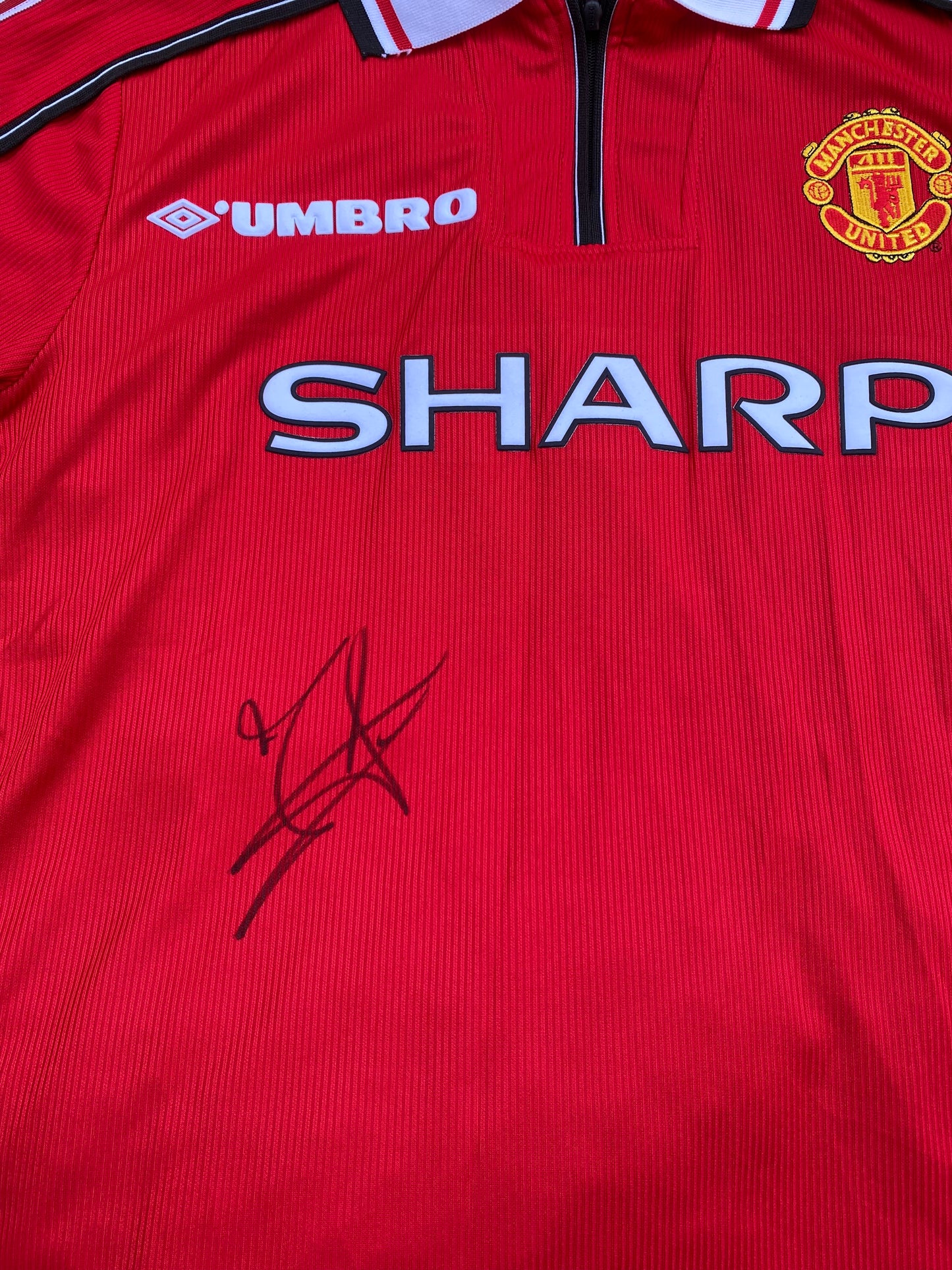 Jaap Stam - Manchester United - hand-signed replica shirt - MUFC memorabilia, football shirt (UNFRAMED)