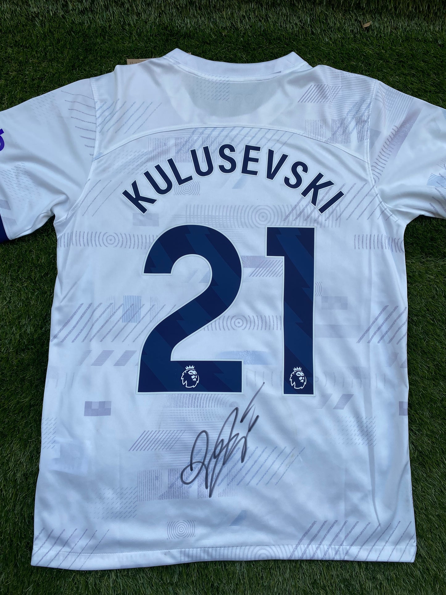 Dejan Kulusevski - Tottenham Hotspur - hand-signed replica shirt - THFC memorabilia, football shirt