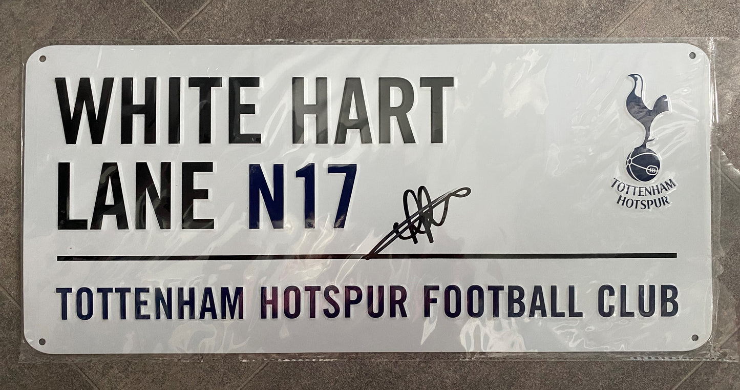 Jermain Defoe - Tottenham Hotspur - signed metal street sign - memorabilia, gift