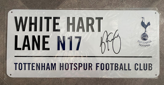 Ledley King - Tottenham Hotspur - signed metal street sign - memorabilia, gift