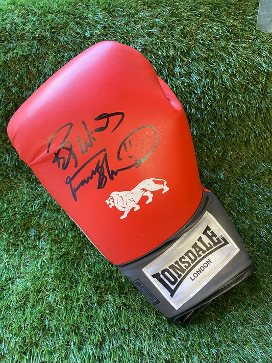 Frank Bruno - signed boxing glove - boxing memorabilia, autograph, gift