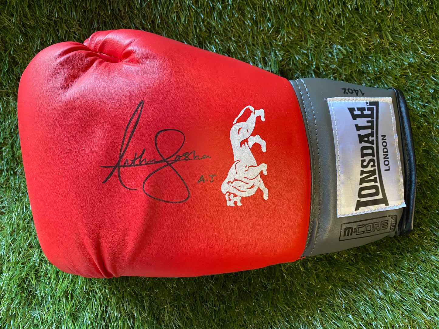 Anthony Joshua - signed boxing glove - boxing memorabilia, autograph, gift