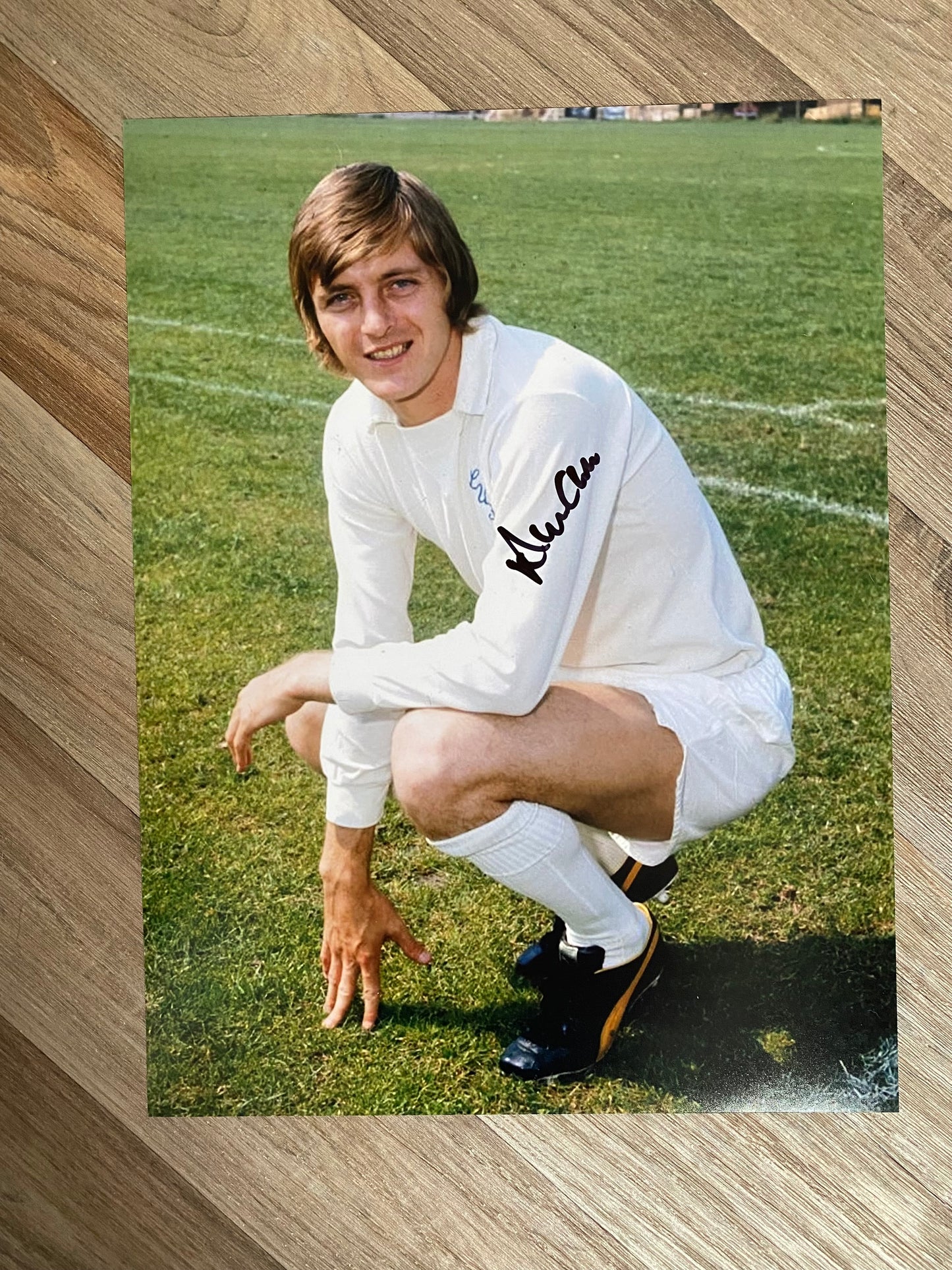 Allan Clarke - Leeds United  - 16x12in signed photo - Leeds United memorabilia, gift, autograph