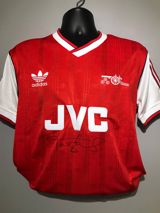 Tony Adams - Arsenal FC - hand-signed replica shirt - AFC memorabilia, football shirt (UNFRAMED)