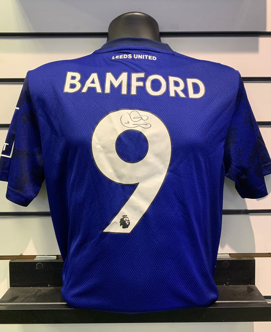 Patrick Bamford - Leeds United signed replica shirt - Leeds memorabilia, gift, shirt (UNFRAMED)