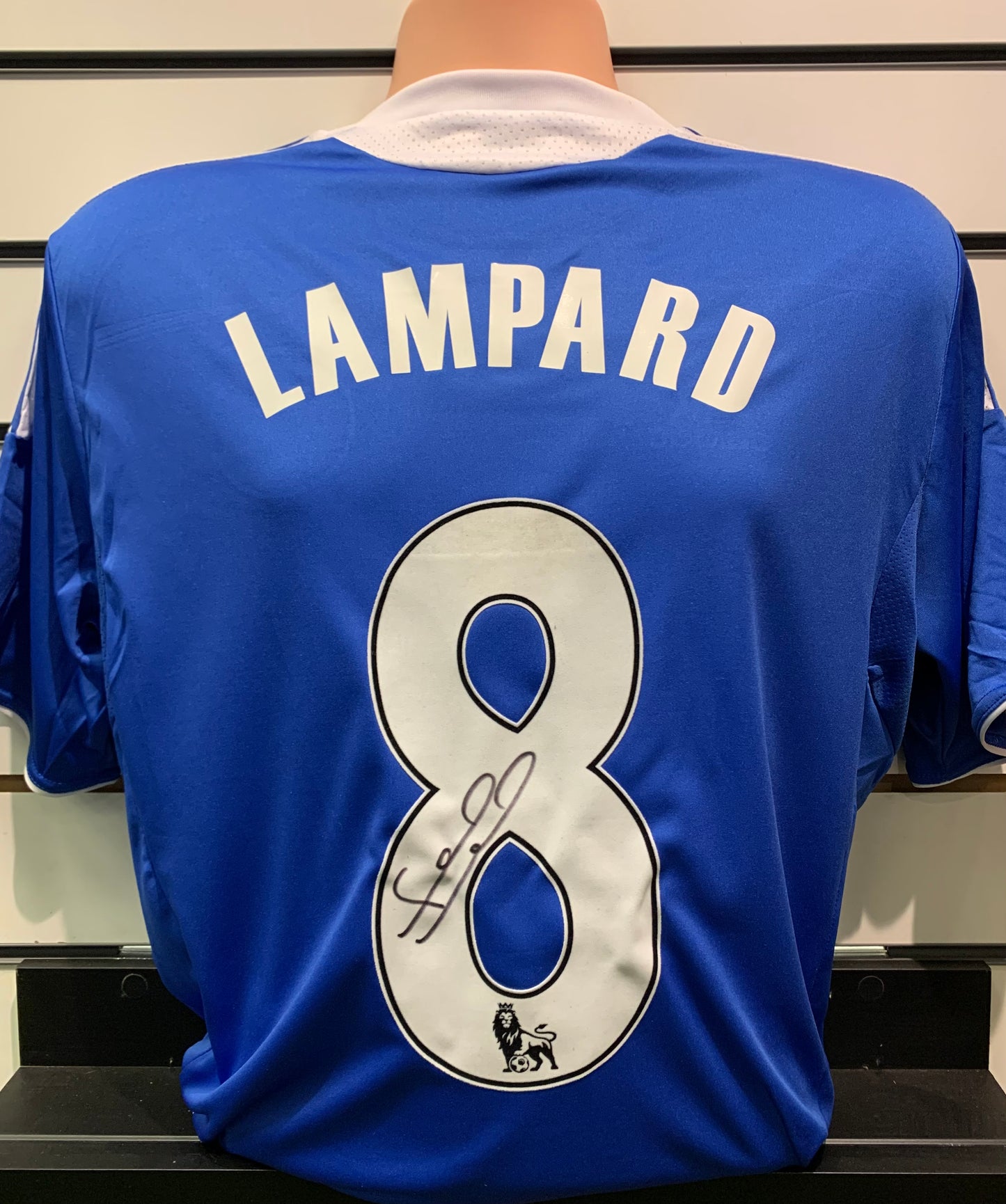 Frank Lampard - Chelsea signed replica shirt - Chelsea memorabilia, CFC gift, (UNFRAMED)