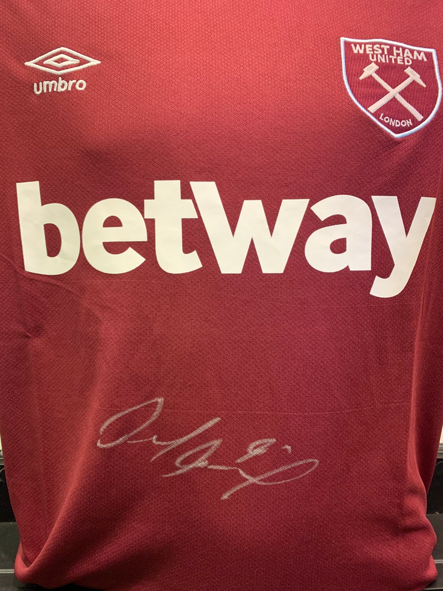 Michail Antonio - West Ham United FC - signed shirt - WHUFC memorabilia, gift