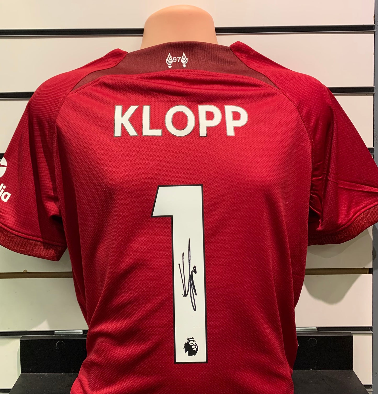 Jurgen Klopp - Liverpool signed replica shirt - LFC, Liverpool memorabilia, gift, (UNFRAMED)