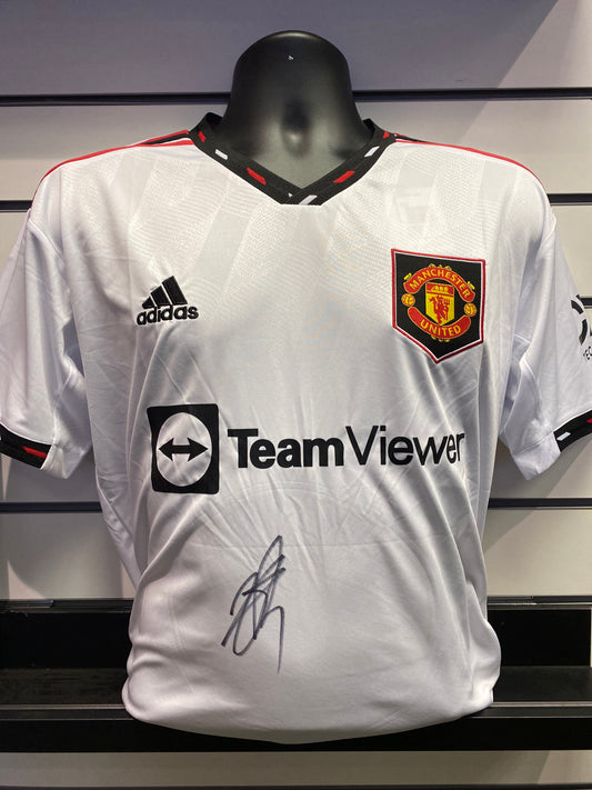 Raphael Varane - Manchester United hand-signed replica shirt - MUFC memorabilia, football shirt (UNFRAMED)