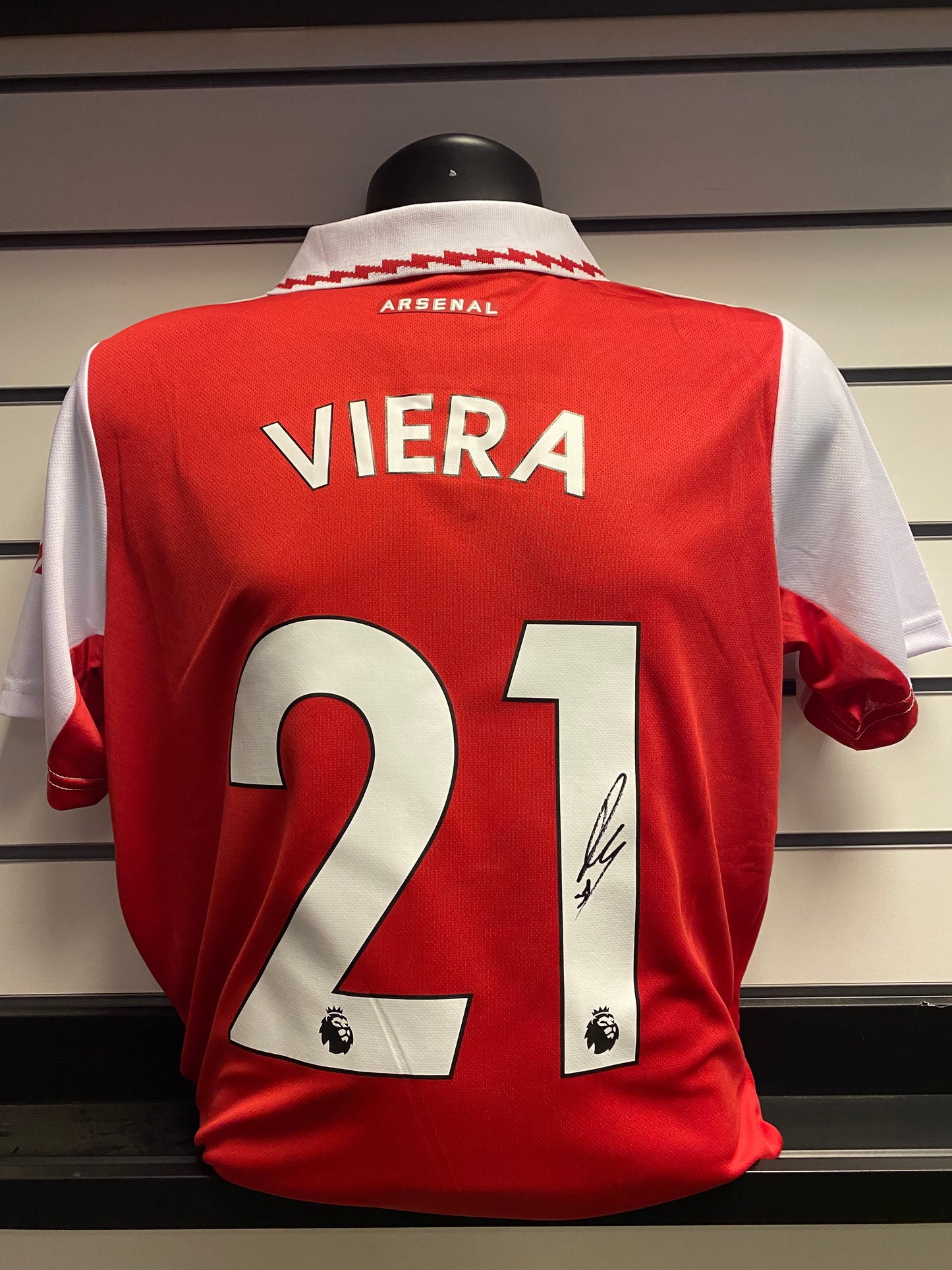 Fabio Viera - Arsenal FC - hand-signed replica shirt - AFC memorabilia, football shirt (UNFRAMED)