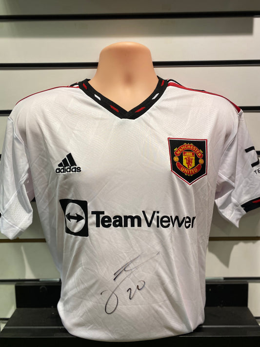 Diogo Dalot - Manchester United hand-signed replica shirt - MUFC memorabilia, football shirt (UNFRAMED)