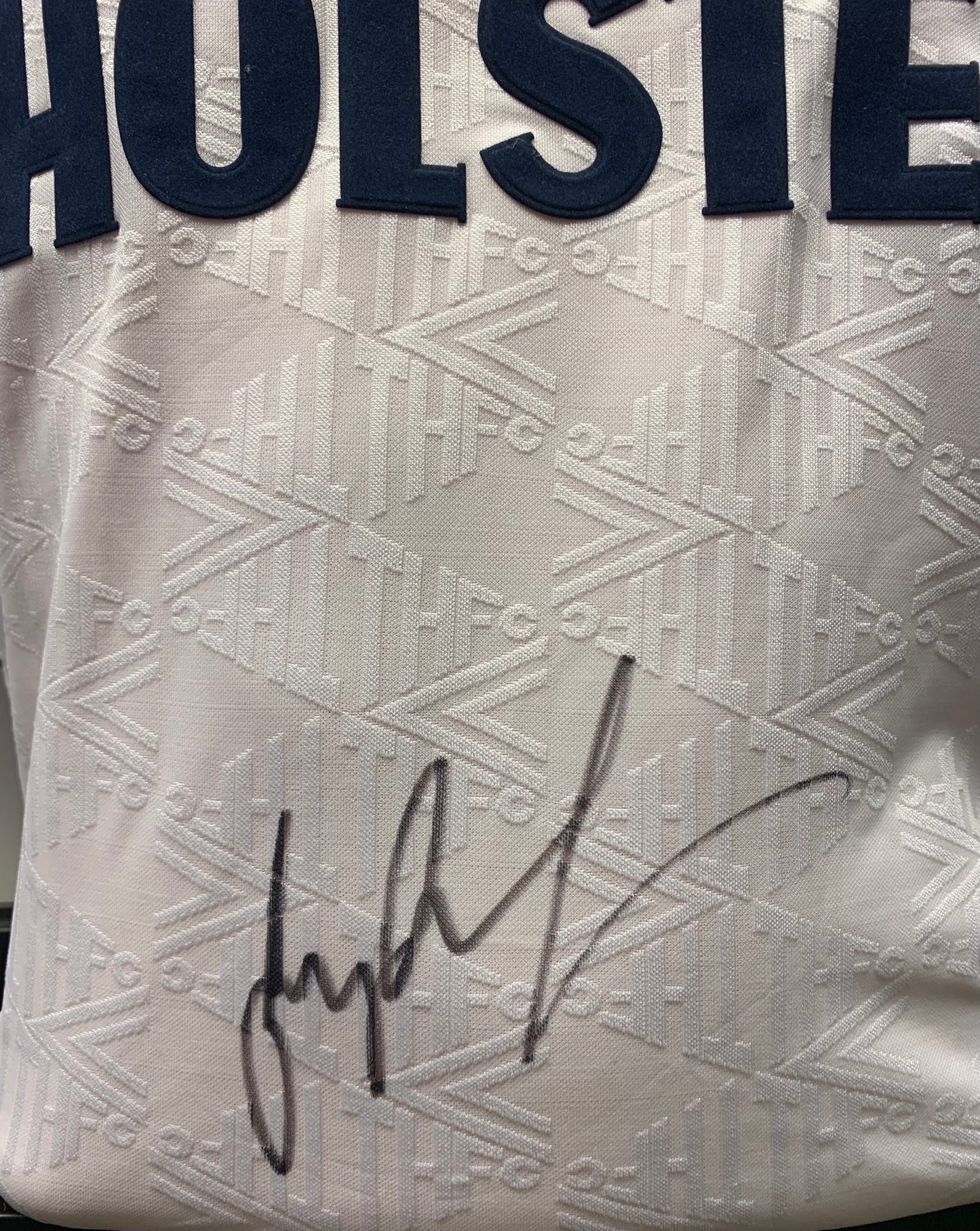 Gary Lineker - Tottenham Hotspur FC - hand-signed replica shirt - THFC memorabilia, football shirt