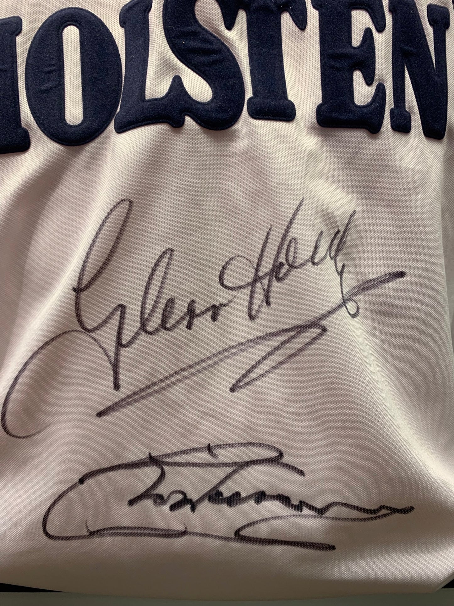 Glenn Hoddle & Chris Waddle - Tottenham Hotspur FC - hand-signed replica shirt - THFC memorabilia, football shirt