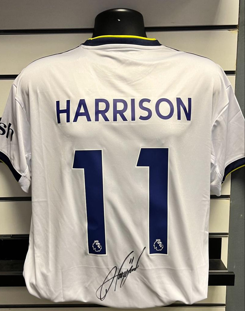 Jack Harrison - Leeds United signed replica shirt - Leeds memorabilia, gift, (UNFRAMED)