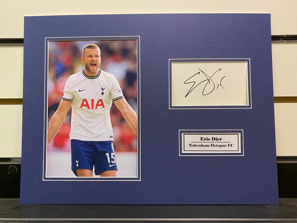 Eric Dier - Tottenham Hotspur FC - 16x12in signed photo mount - Spurs memorabilia, gift, display