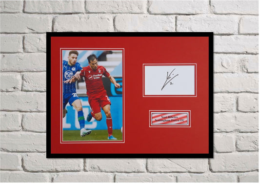 Yuri Ribeiro - Nottingham ForestFC - 16x12in signed photo montage - Nottingham Forest memorabilia, gift, display