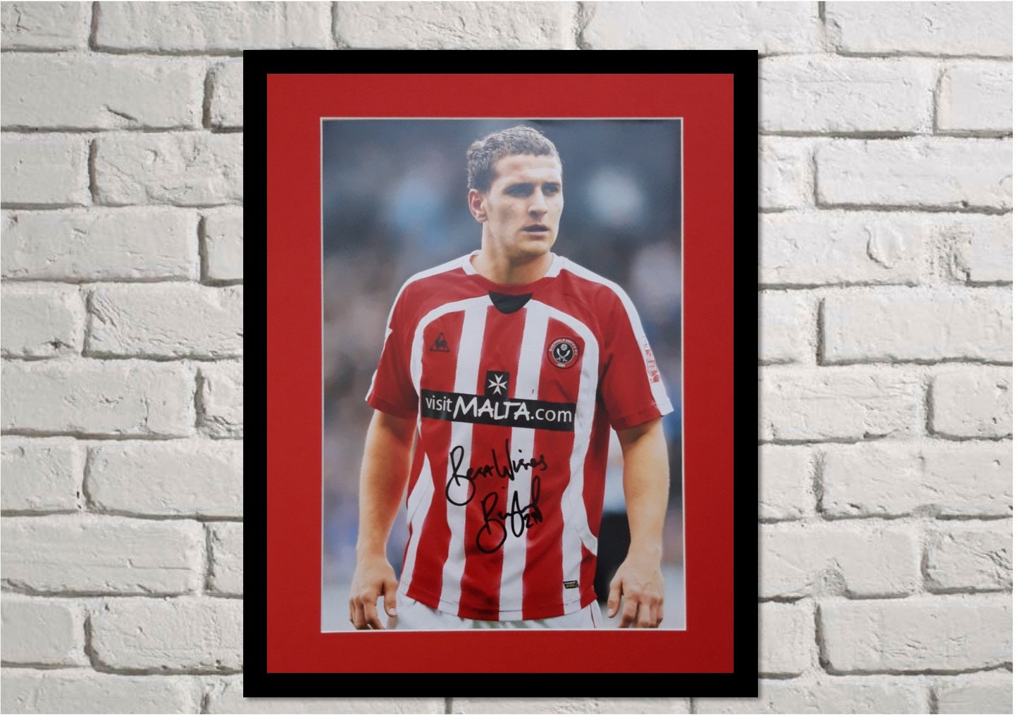 Billy Sharp - Sheffield United - 20x16in signed photo mount - Sheffield United memorabilia, gift, display